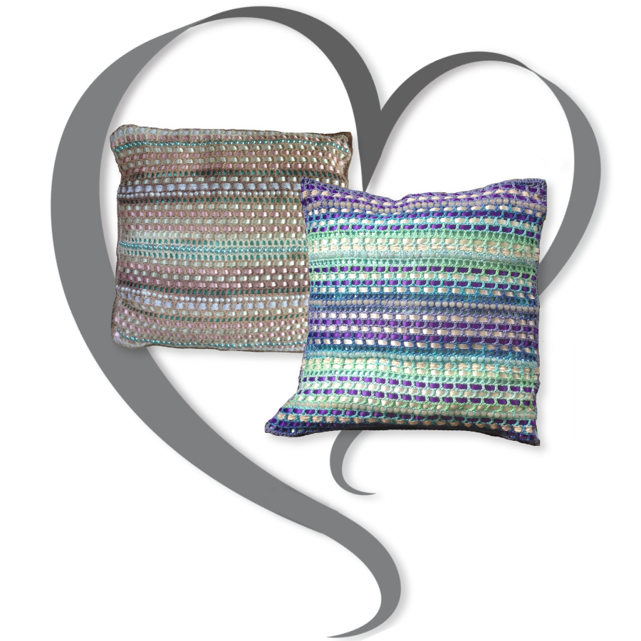 Ribbon and Pearls Pillow